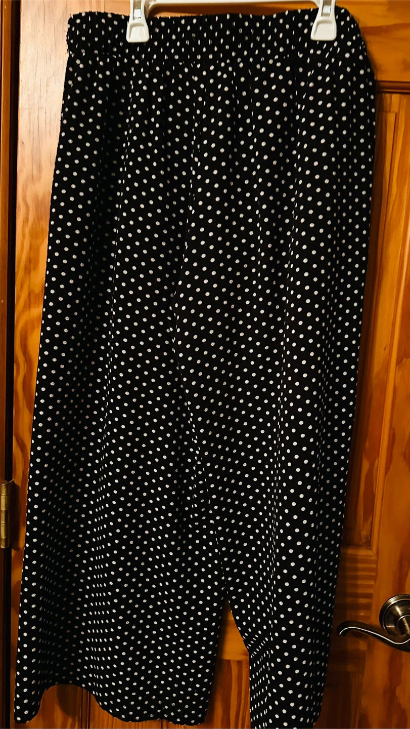 Max Edition Black Polka Dot Pants - Size M - photo 4