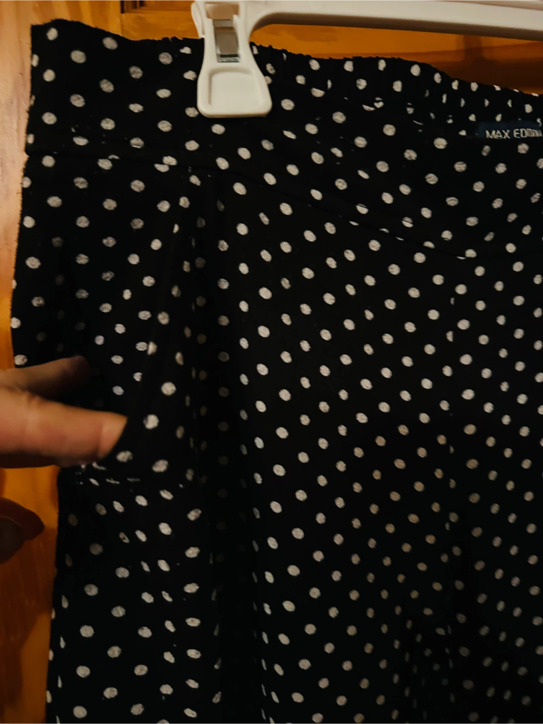 Max Edition Black Polka Dot Pants - Size M - photo 5