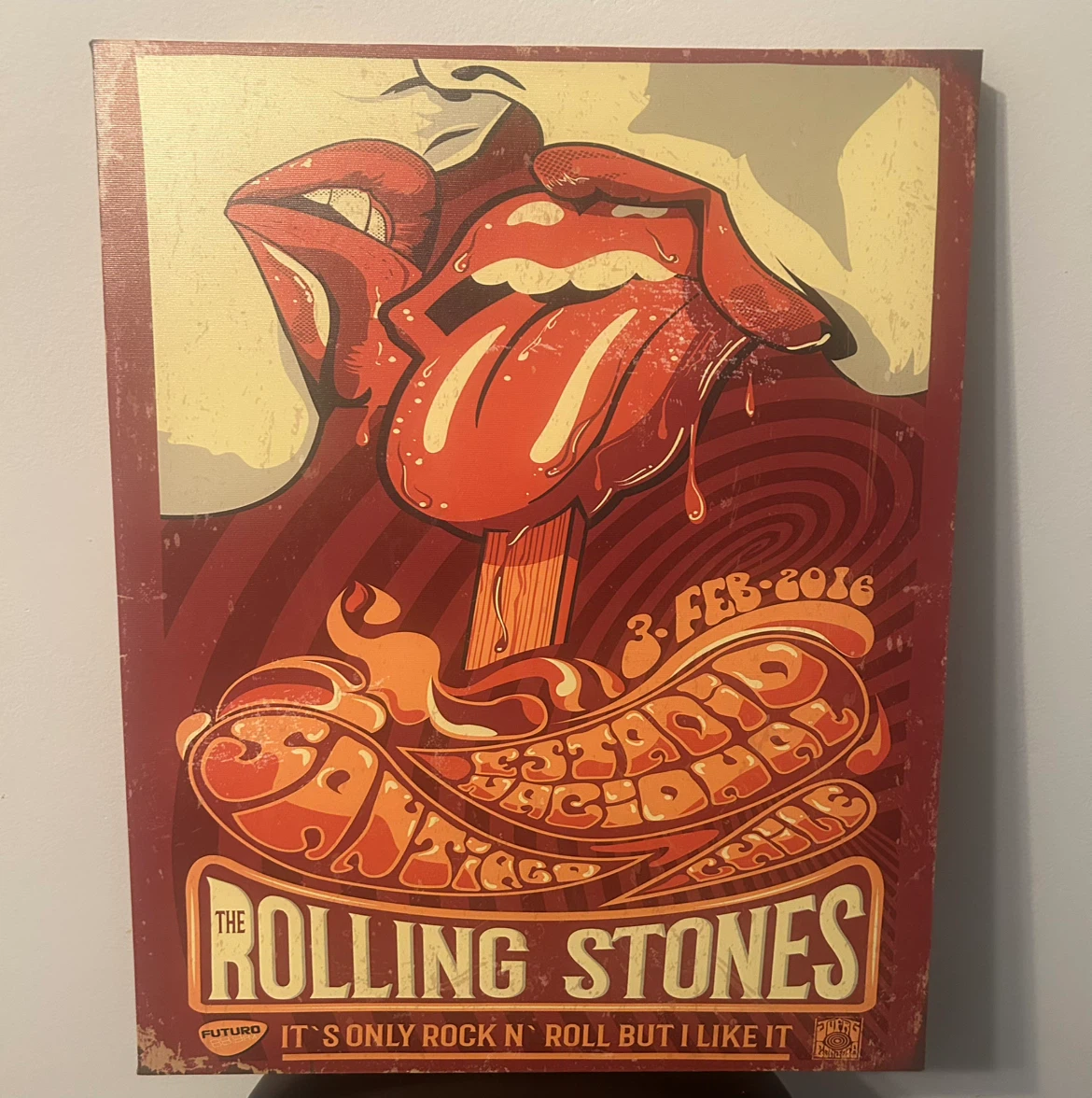 The Rolling Stones "It's Only Rock 'n Roll" Canvas Art