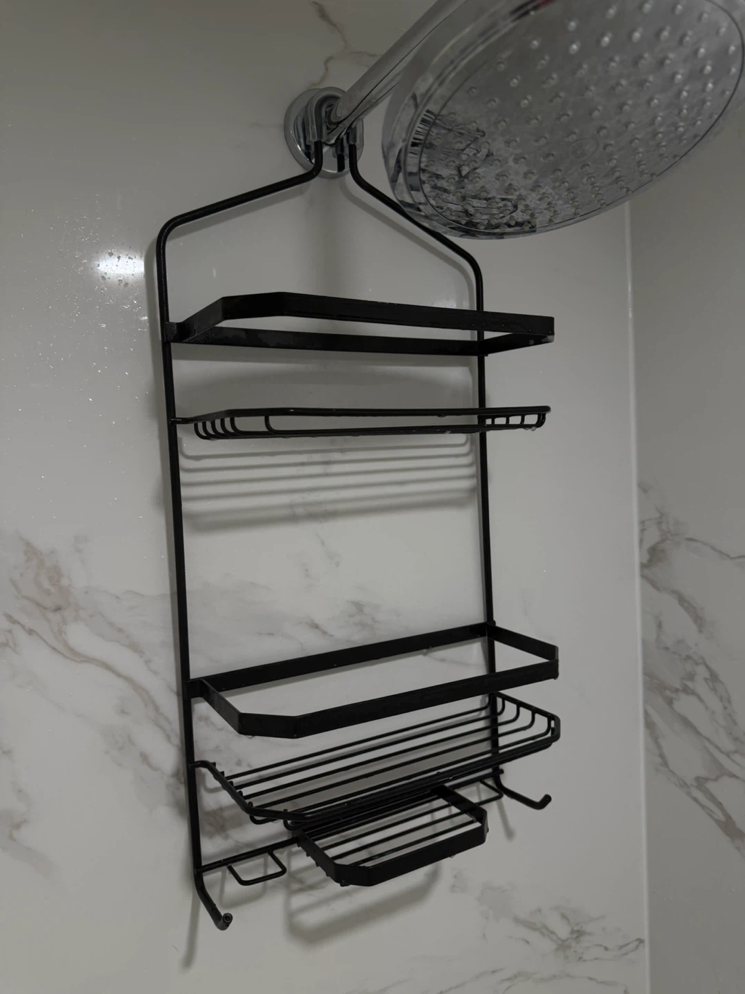 Black Metal Shower Caddy