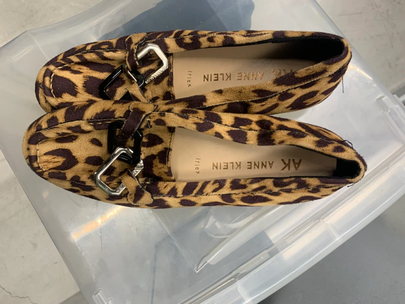 Anne Klein Leopard Print Loafers