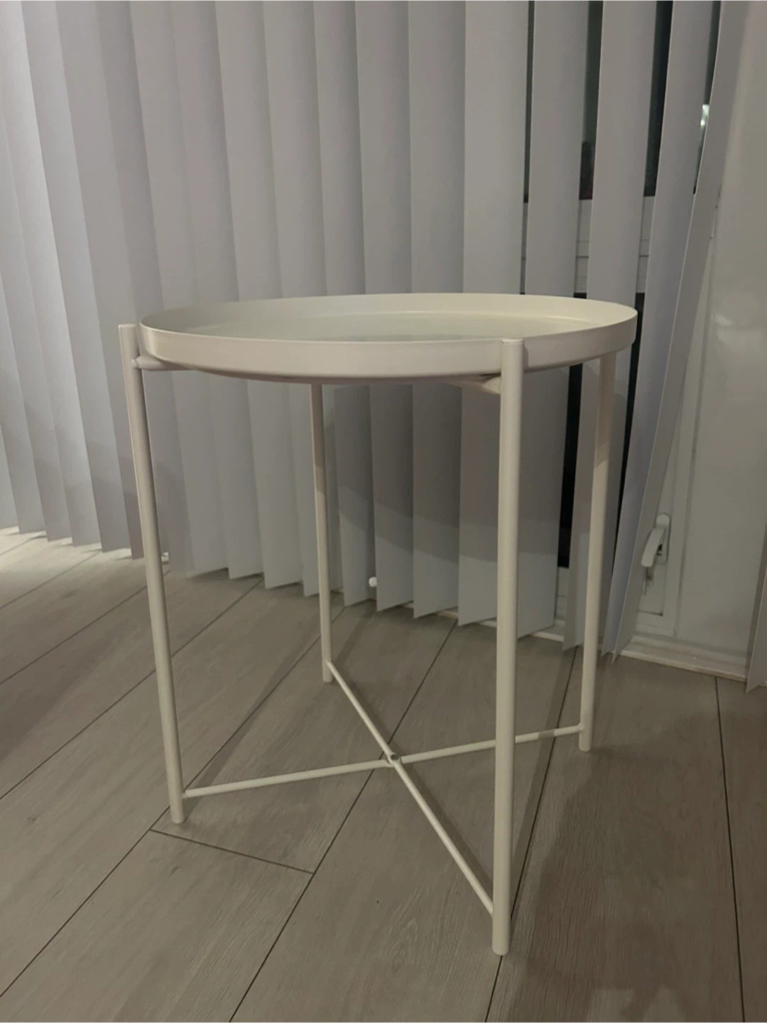 IKEA White Round Side Table