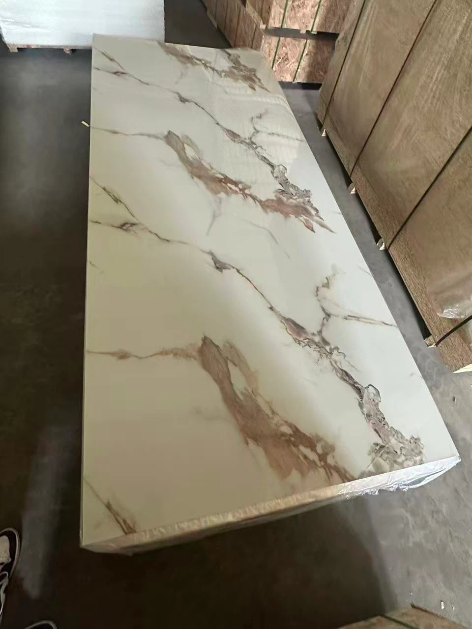PVC Marble Wall Panels /Shower Wall Sheets 4x9 ft Waterproof