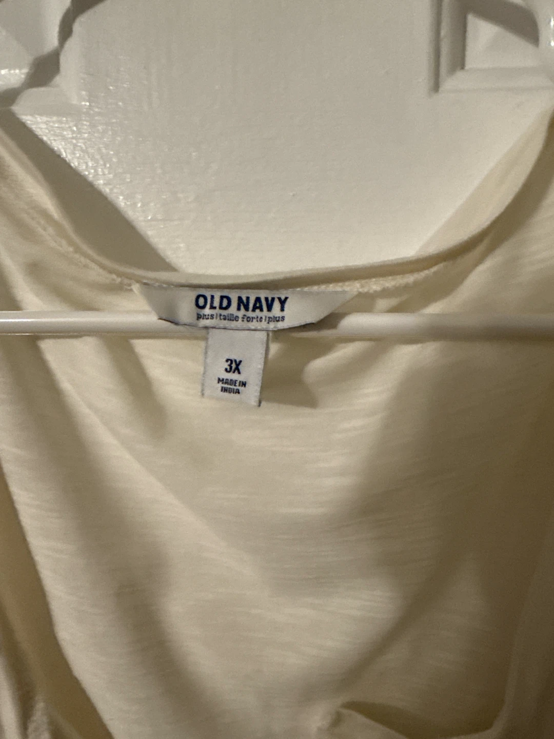 Old Navy Cream Embroidered Tunic Top - photo 2