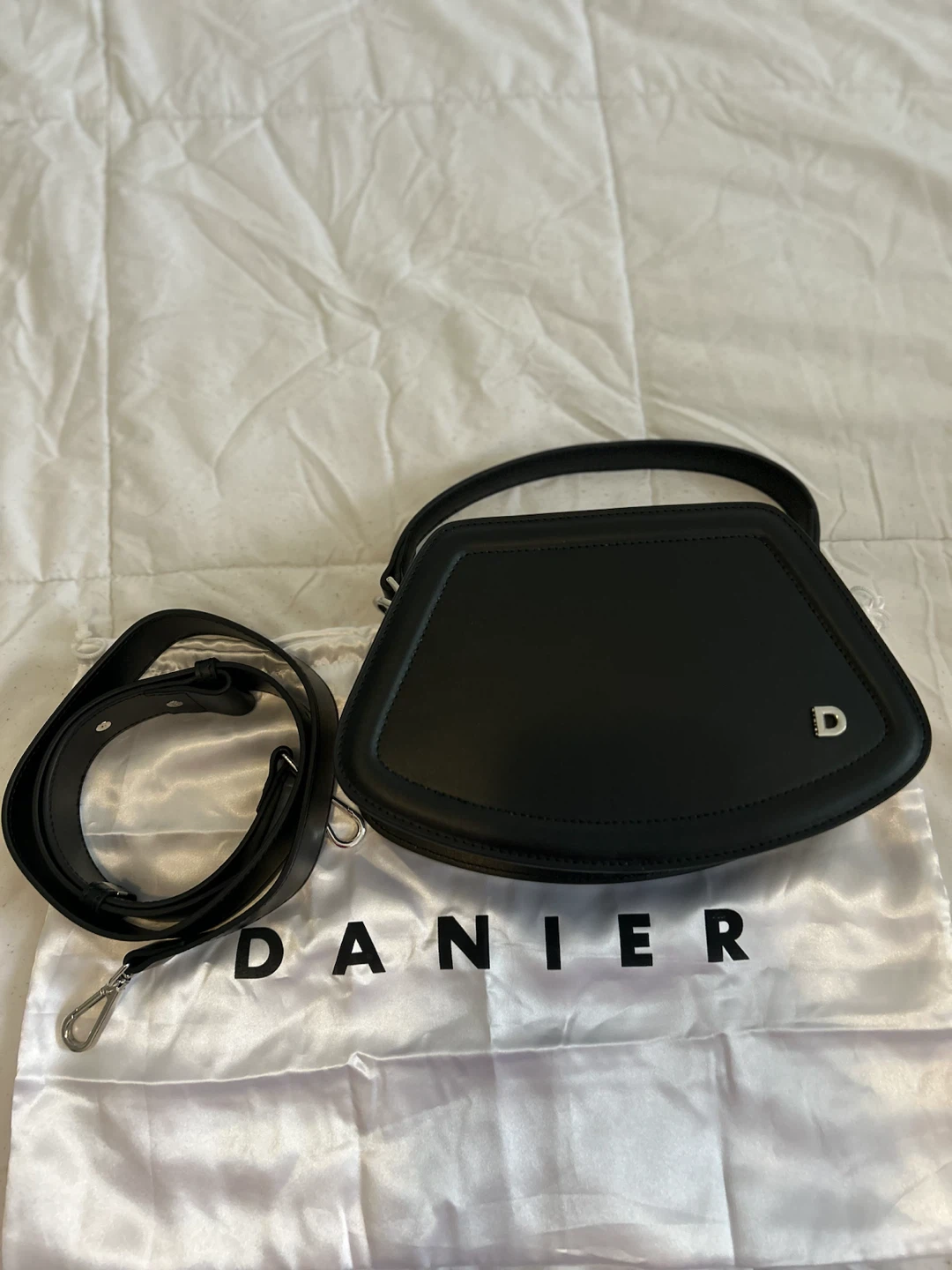Black Danier Leather Handbag