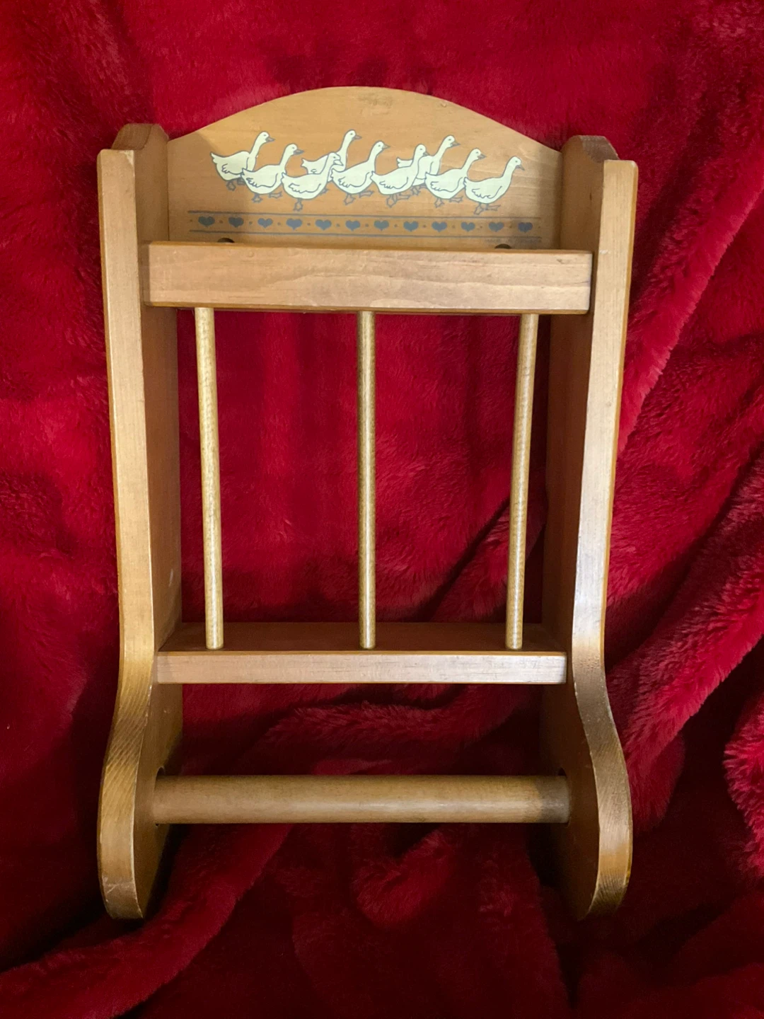 North Columbia Wooden Goose Paper Towel Holder
