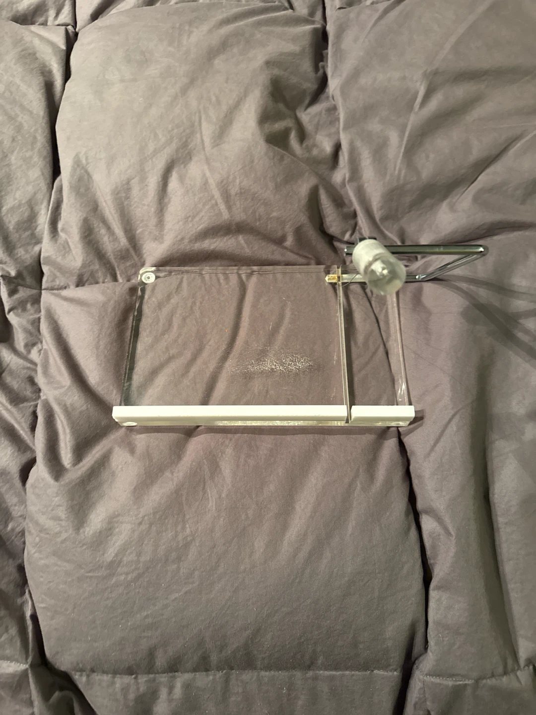 Clear Acrylic Cheese slicer with Metal string Arm