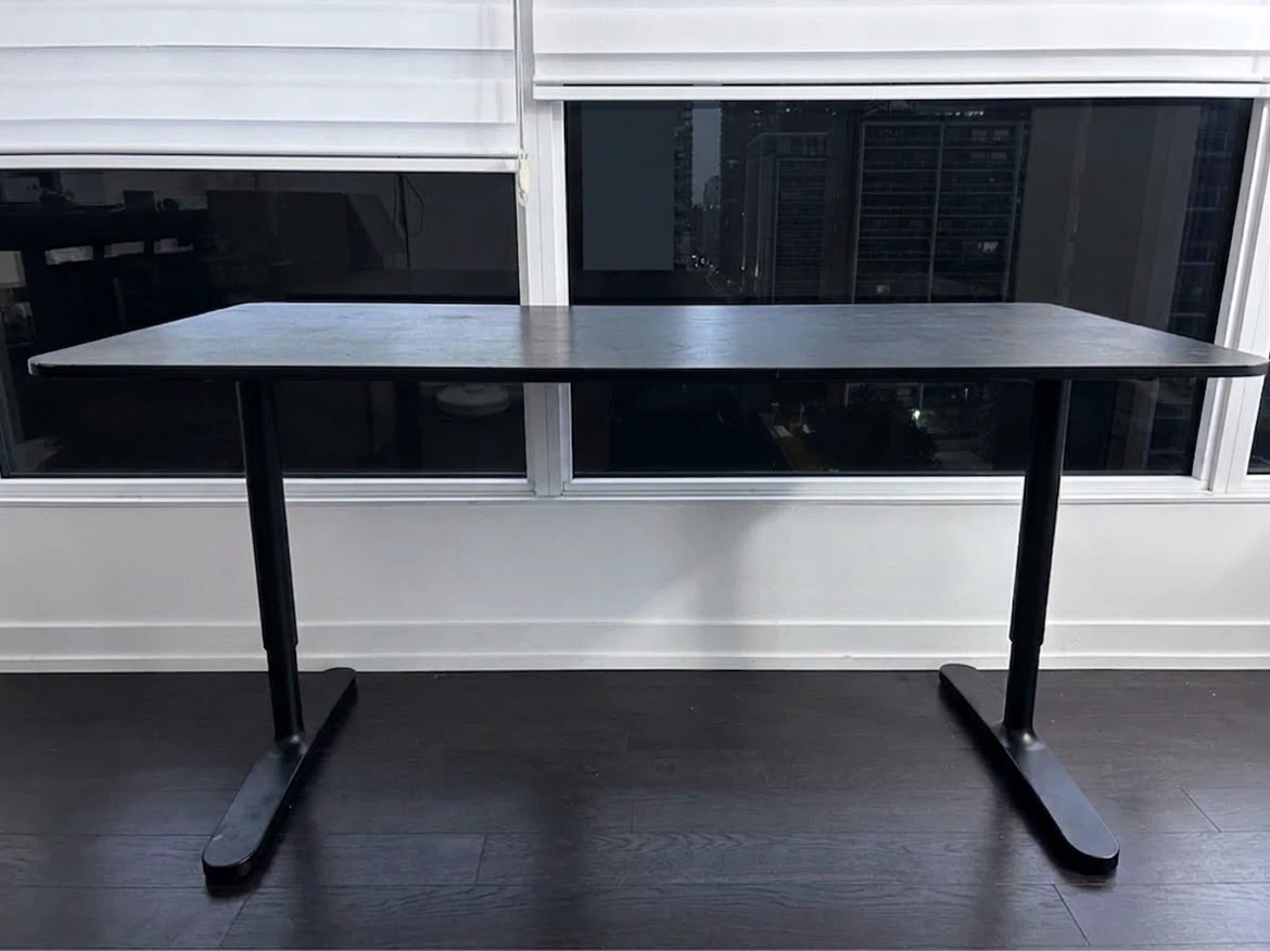 IKEA Black Desk (BEKANT) - photo 2