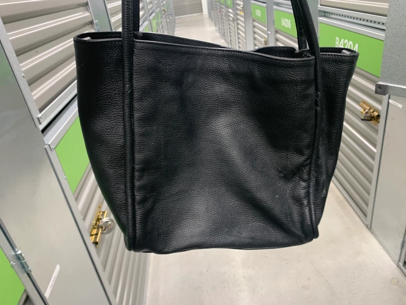 DIVINA FIRENZE Black Leather Tote Bag - photo 2