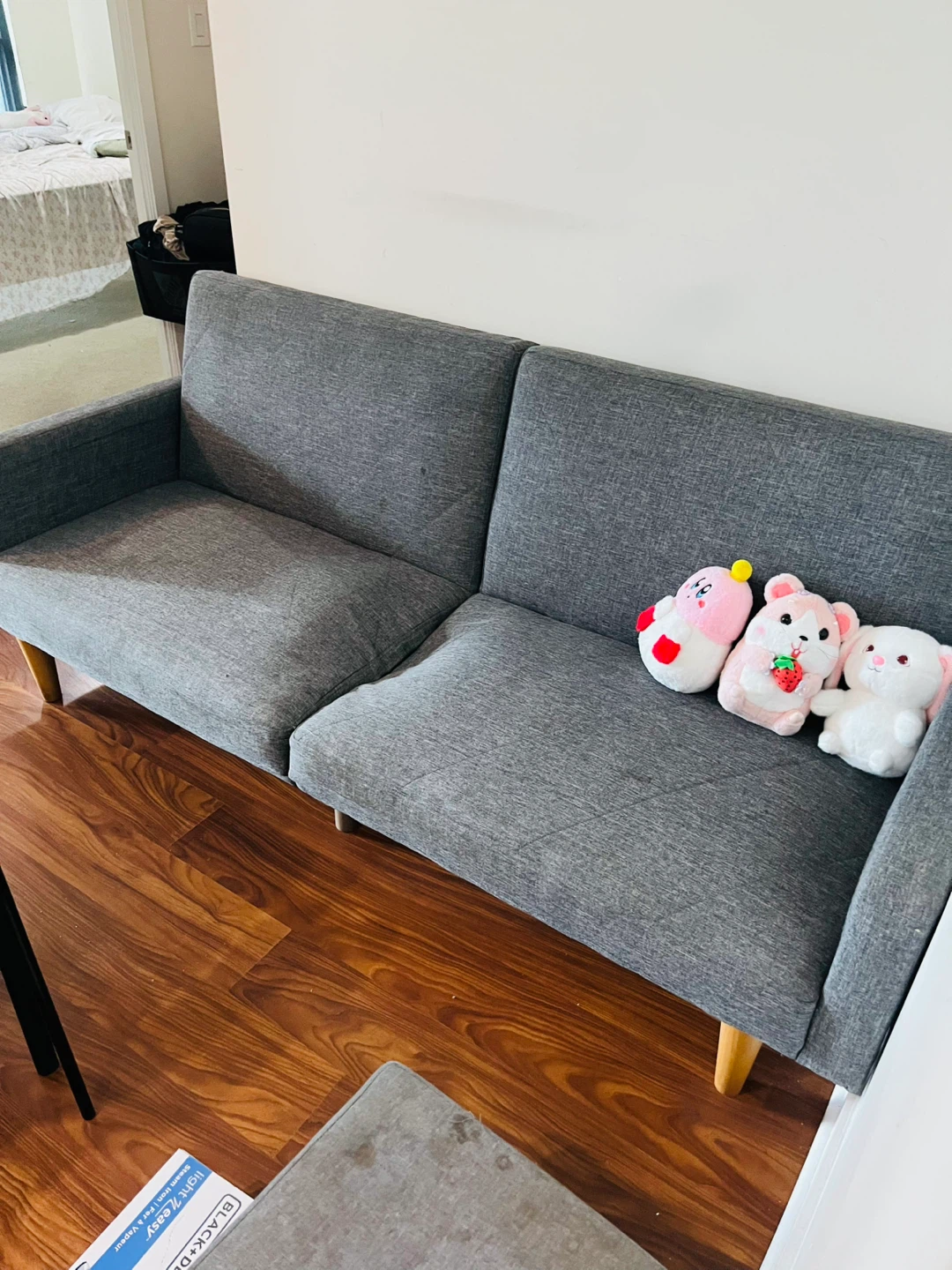 Giving away Grey fabric sofa bed - photo 3