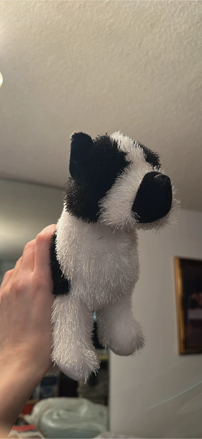 Webkinz Black and White Dog Plush Toy
