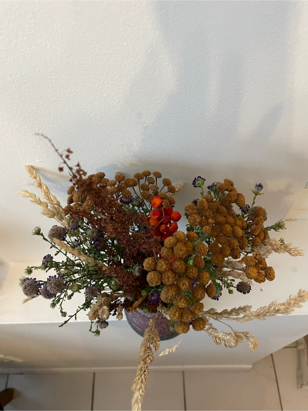 Dried Flower Arrangement in Vase - photo 2