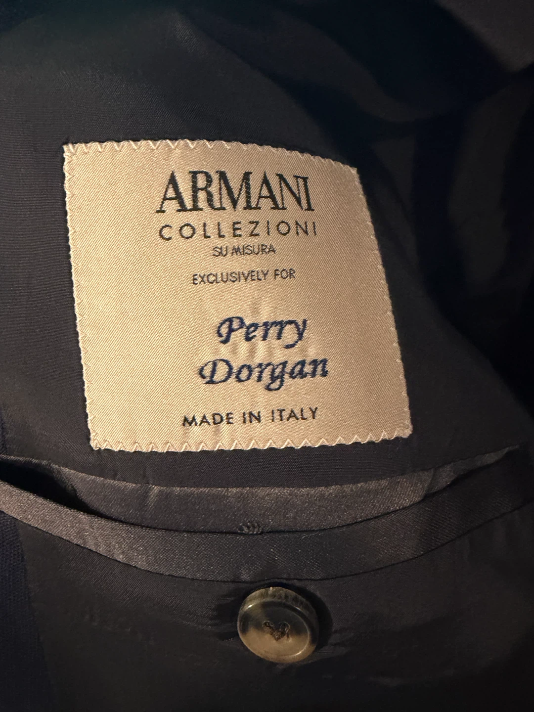 Men’s medium navy blue Armani collezioni blazer - photo 2