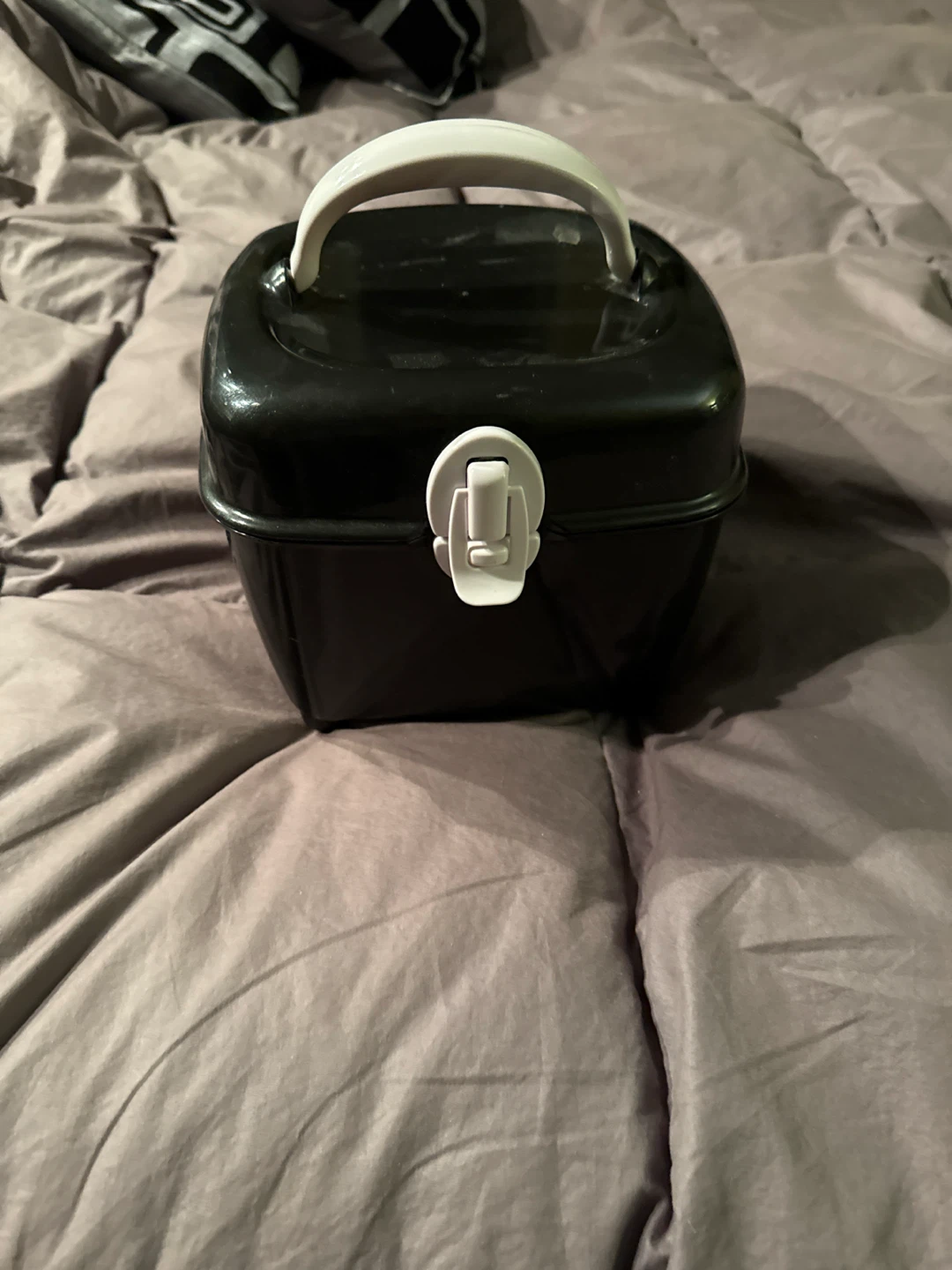 Black storage Box with Clear Compartment - photo 2