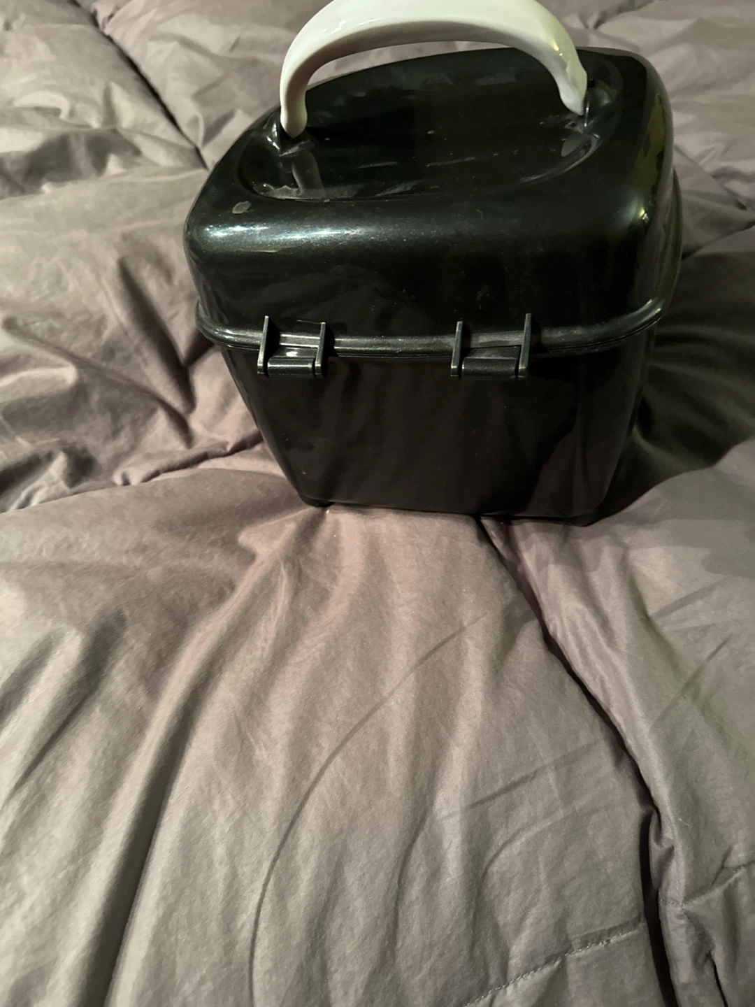 Black storage Box with Clear Compartment - photo 3