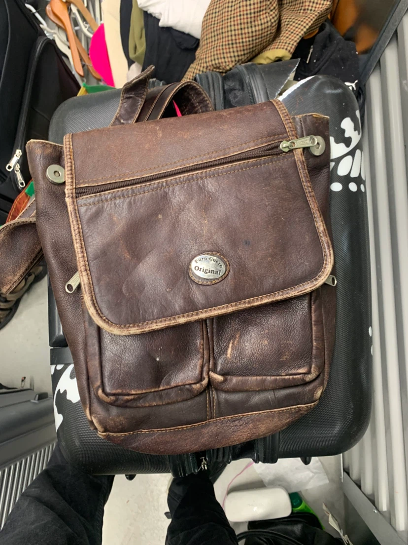 Fornari Cuoio Original Brown Leather Crossbody Bag