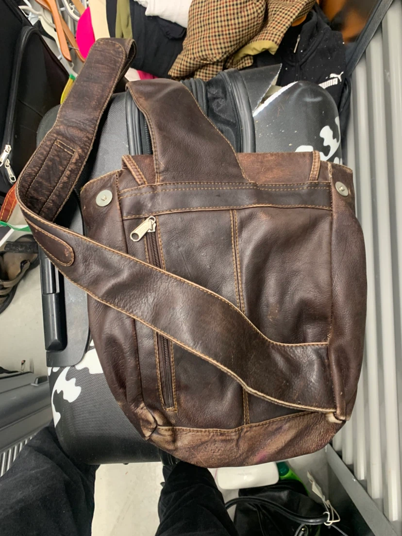 Fornari Cuoio Original Brown Leather Crossbody Bag - photo 2
