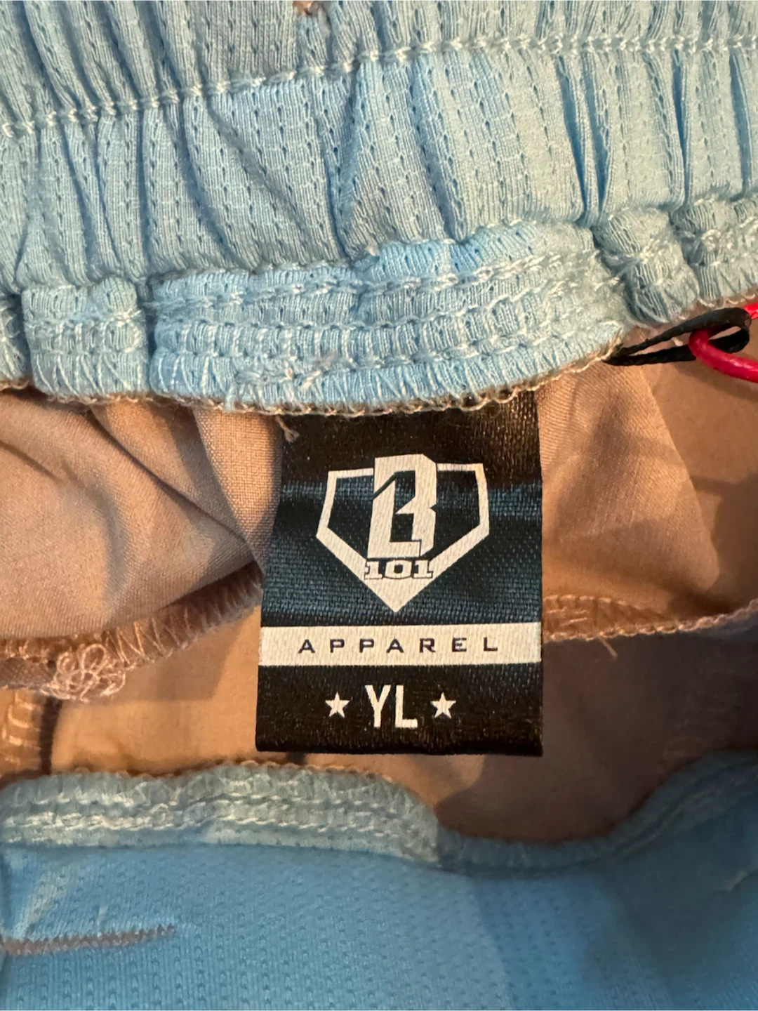 Baseball Lifestyle 101 Youth Shorts V2 - Gray/Light Blue - YL - photo 4