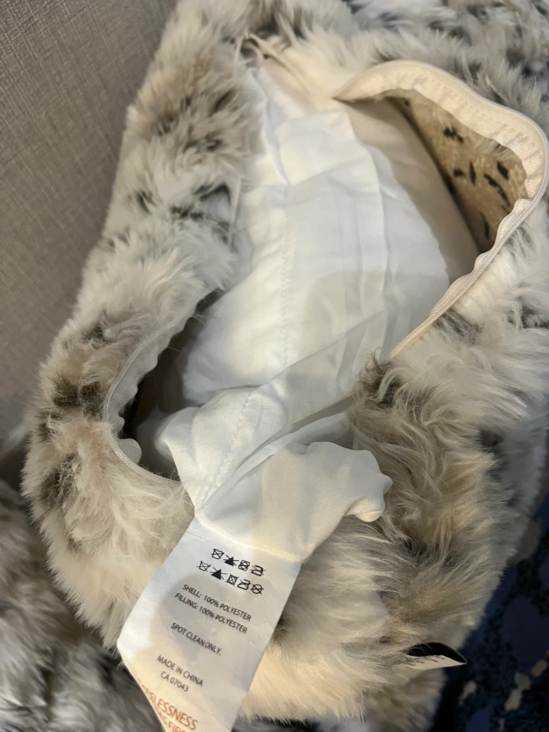 Samantha Pynn Home Faux Fur Throw Pillow - photo 5