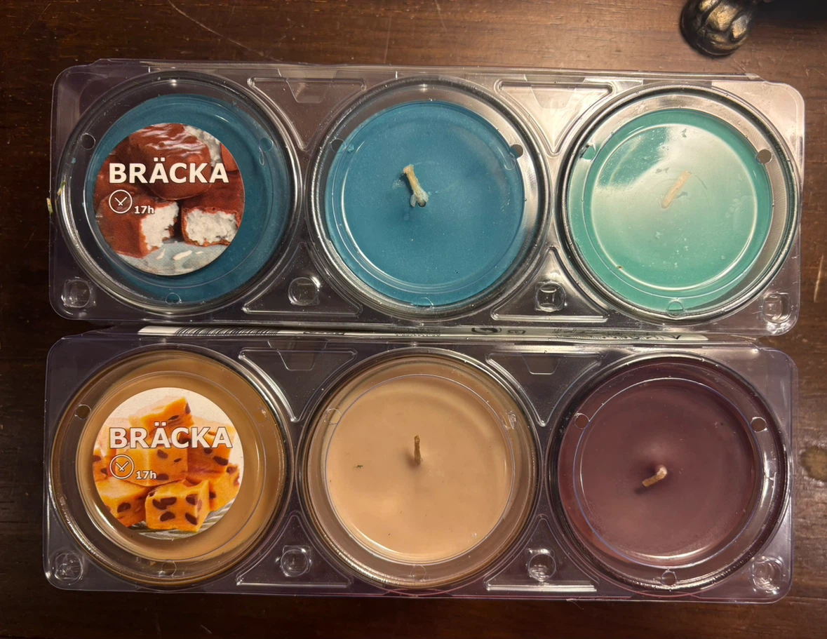 ✨✨IKEA BRÄCKA Scented Votive Candles Set of 6
