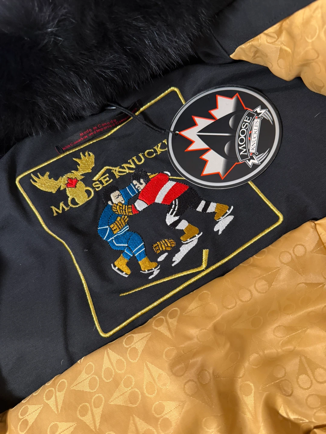 Moose Knuckles Bomber Jacket golden - photo 5