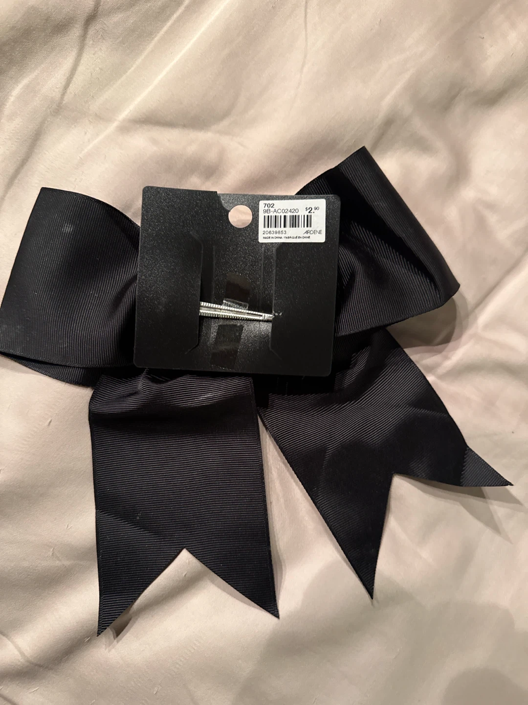 Ardene Black Large Bow Hair Clip - photo 3