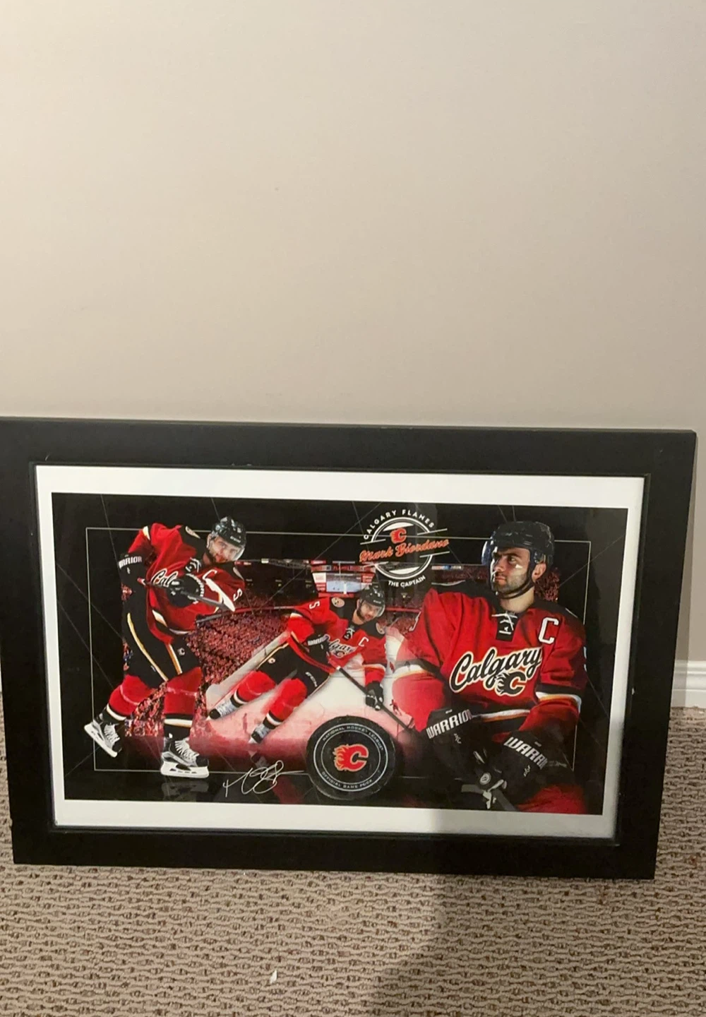 Calgary Flames "Mark Giordano" Framed Photo