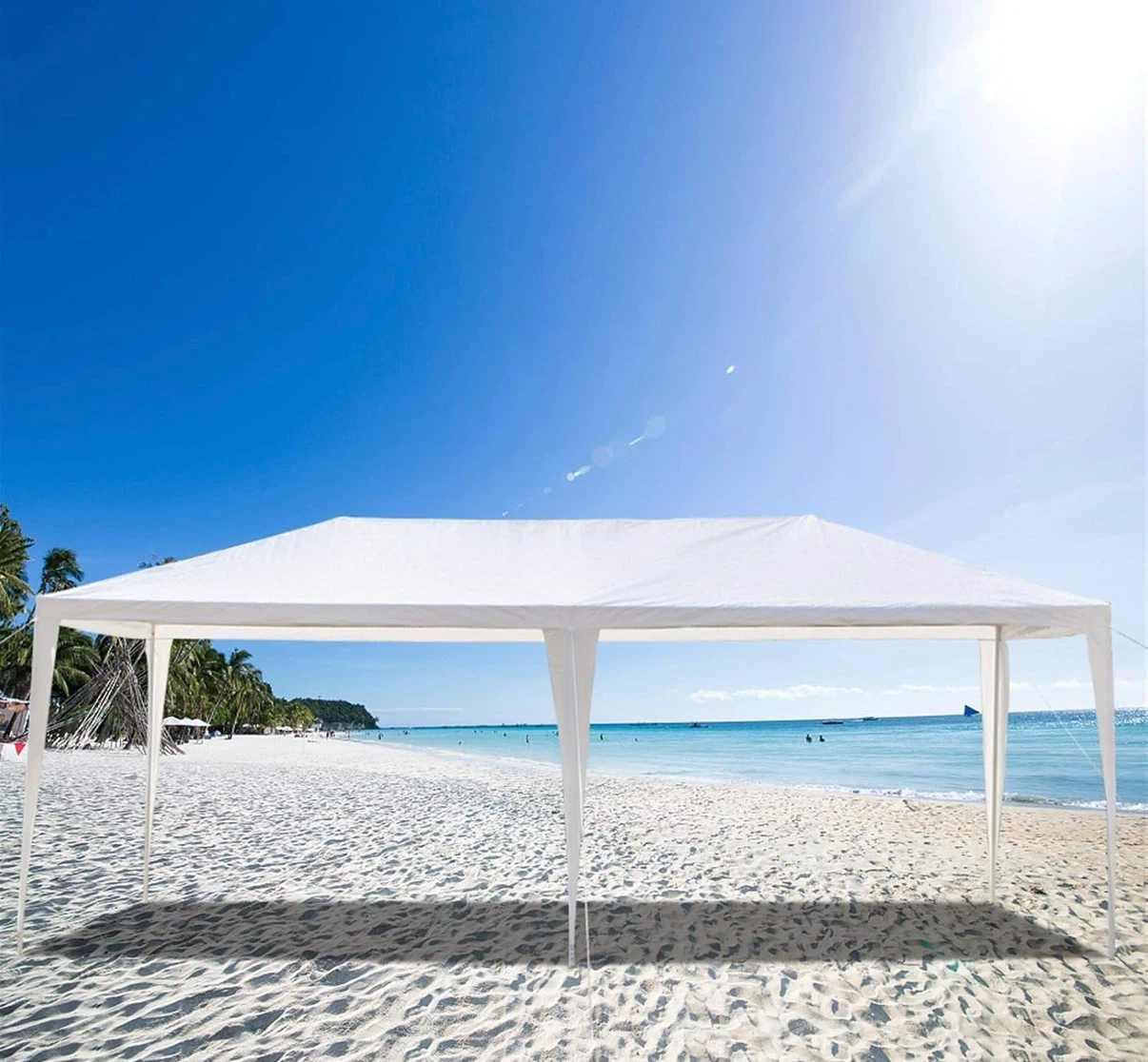 10x20° Canopy Tent Frame with 3 Side Covers - $75 - photo 2