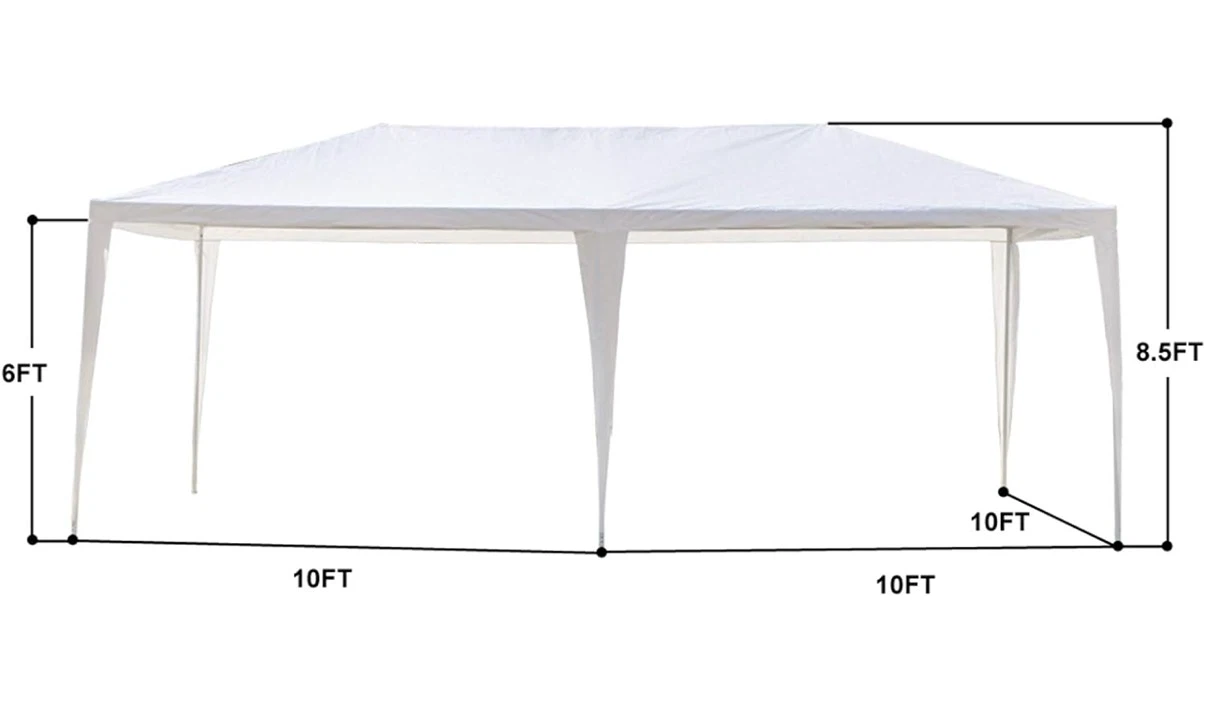 10x20° Canopy Tent Frame with 3 Side Covers - $75 - photo 3