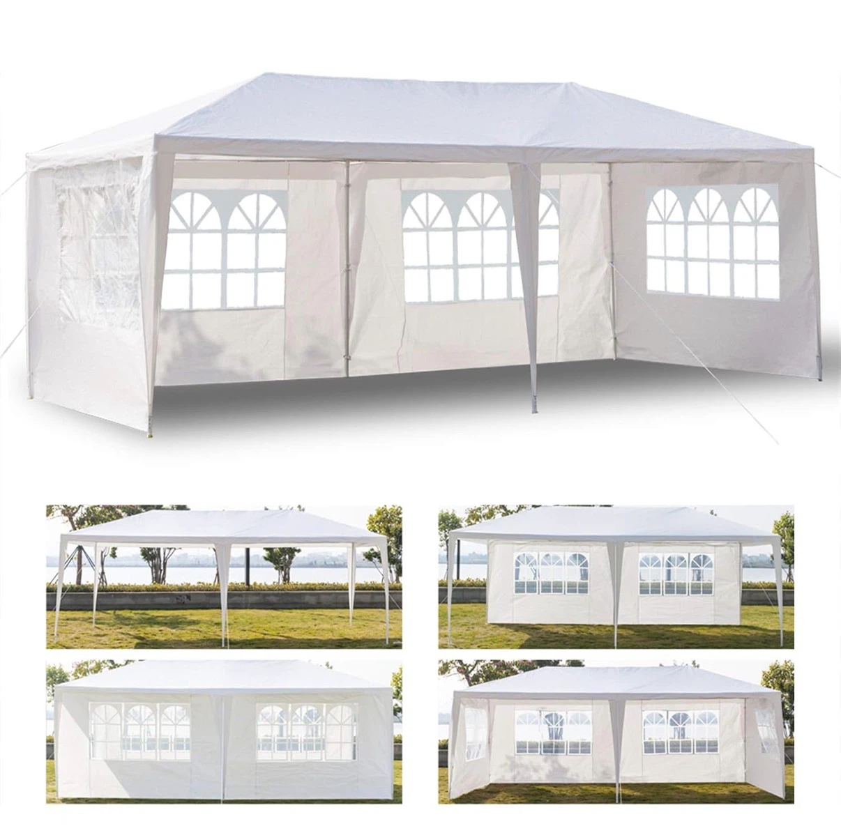 10x20° Canopy Tent Frame with 3 Side Covers - $75 - photo 4