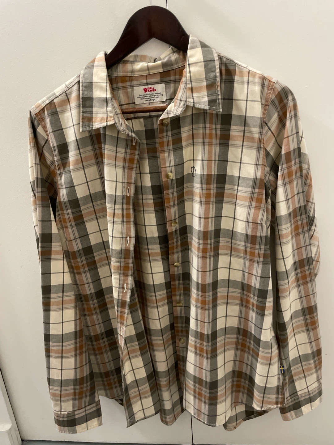 Fjällräven Women's Plaid Long Sleeve Shirt - Size L