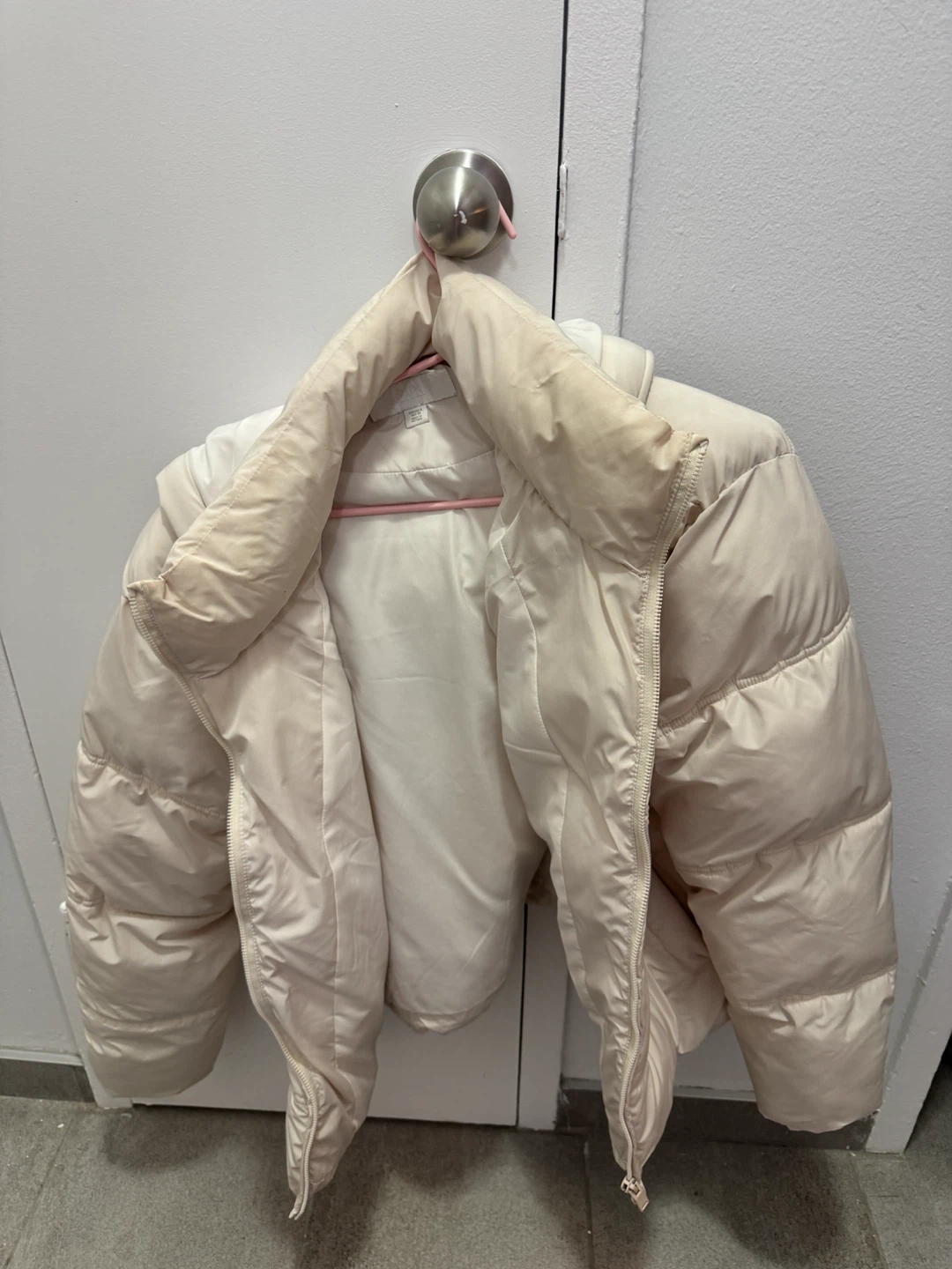 Zara Cream Puffer Jacket - photo 2