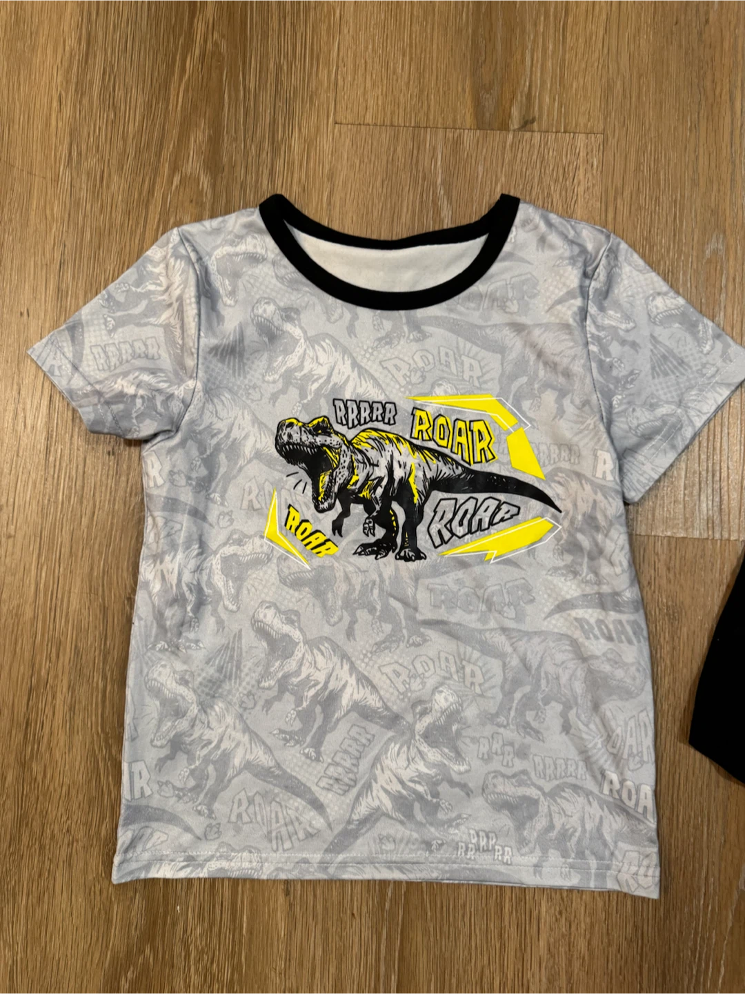 Dinosaur T-Rex Roar T-Shirt and Shorts for Kids Size 3-4T - photo 2