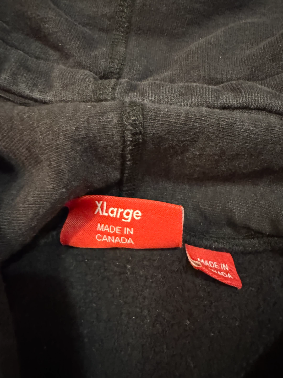 Supreme Black Pullover Hoodie Sleeve Patch Size XL - photo 3
