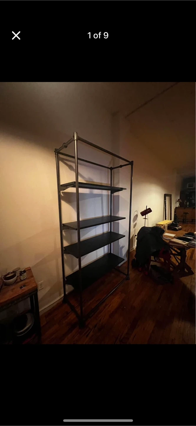 Pipe Shelf Rack industrial vibe