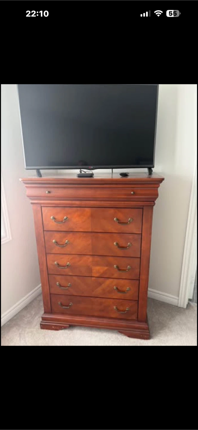 Wooden Dresser and Nightstand Set - photo 2