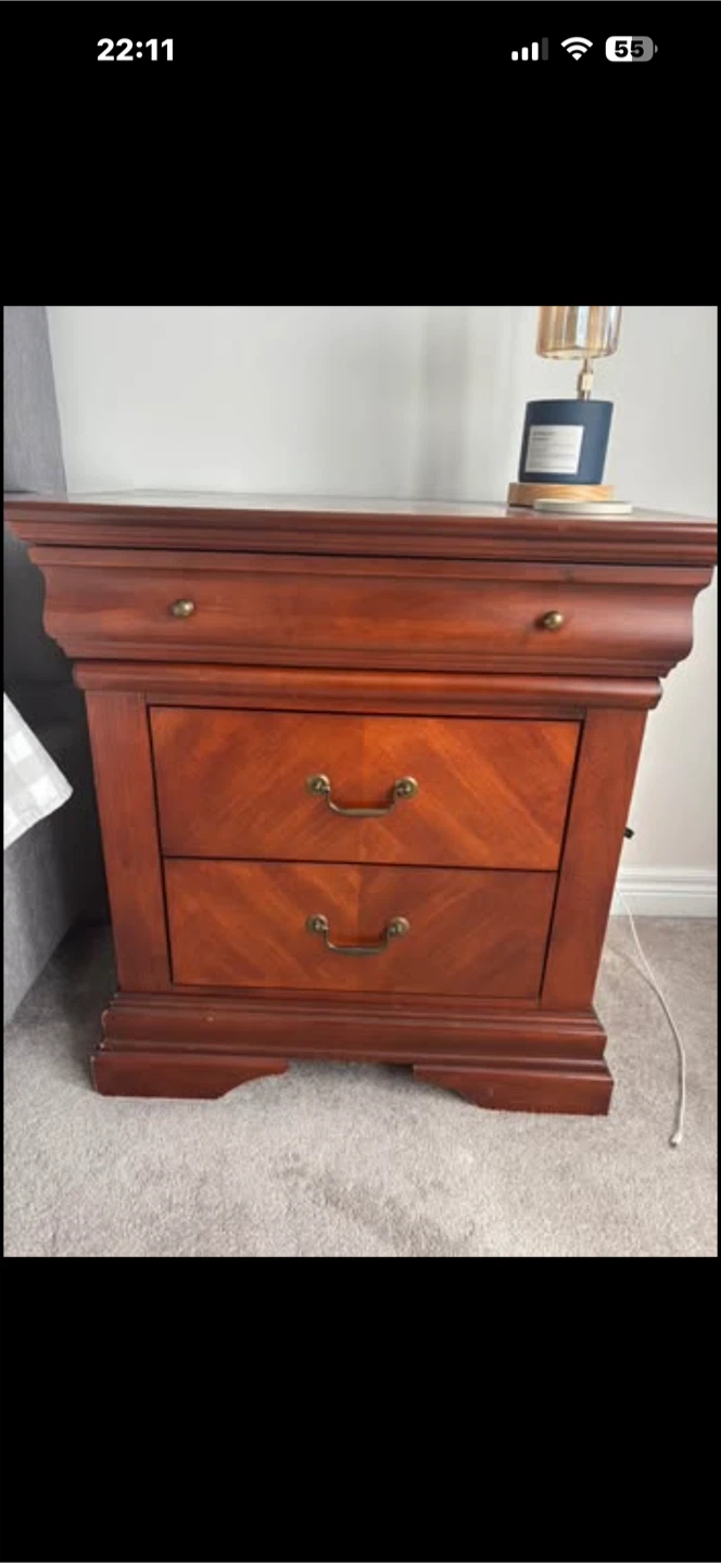 Wooden Dresser and Nightstand Set - photo 3