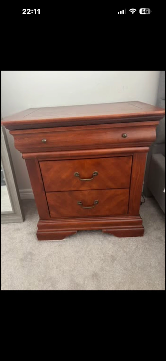 Wooden Dresser and Nightstand Set - photo 4