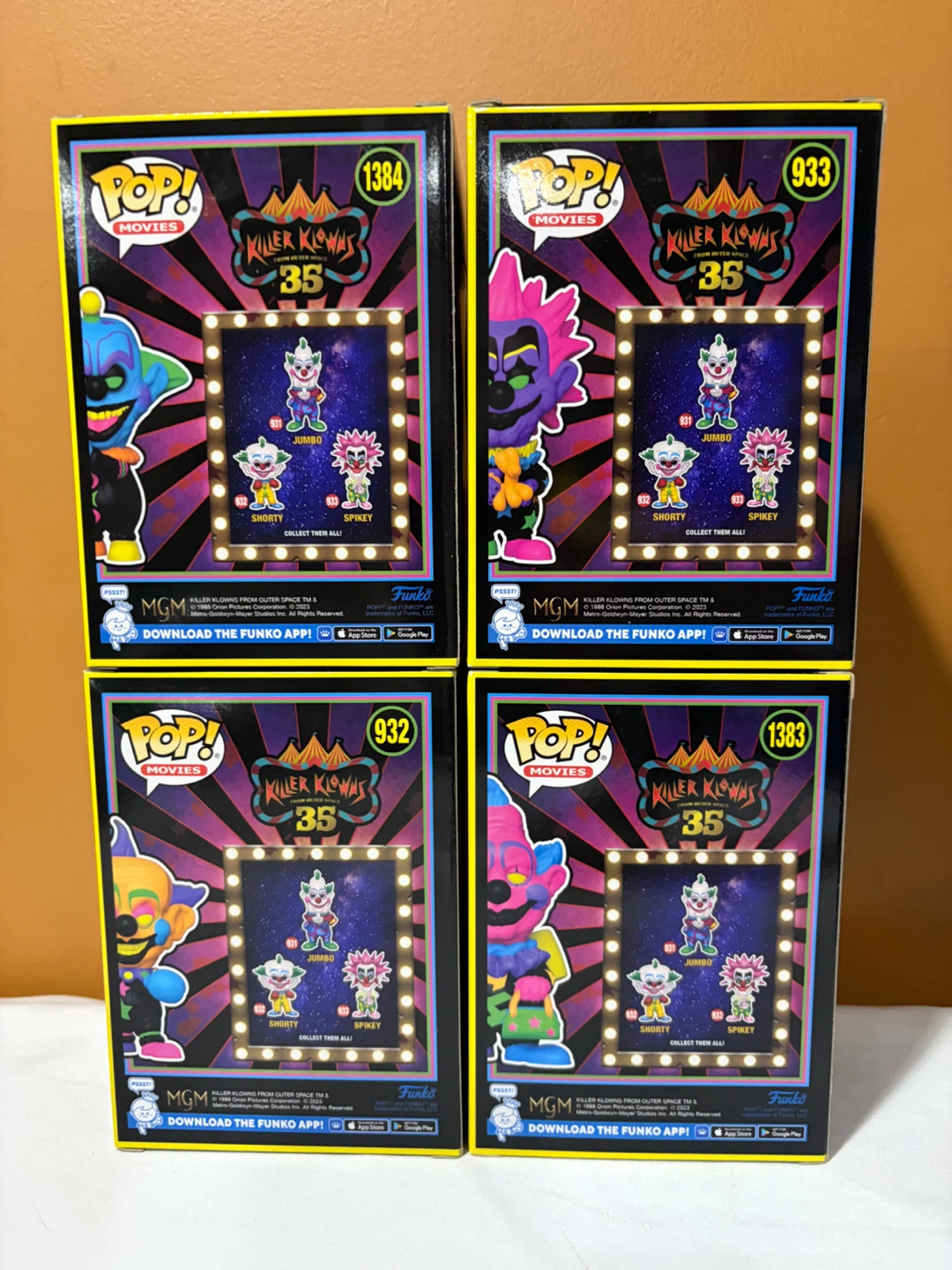 Killer Klowns From Outer Space Funko Pop - Blacklight set - photo 2