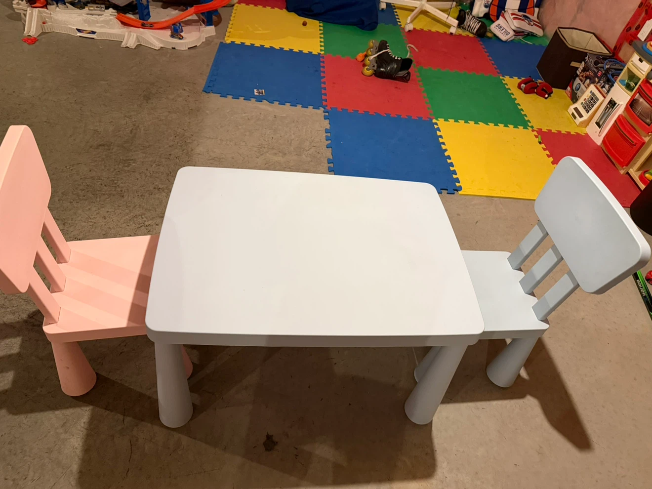 Ikea Mammut Children’s Table and  2 Chairs