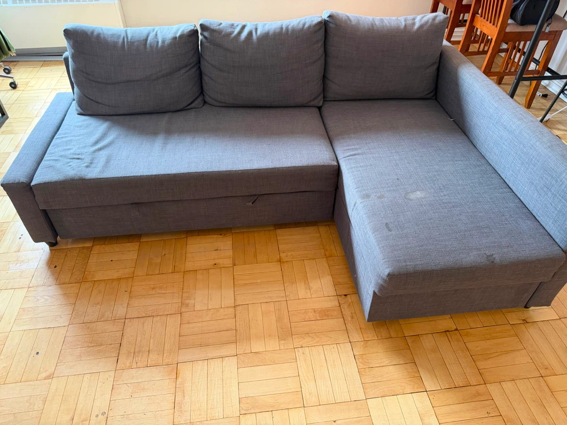 IKEA FRIHETEN Corner Sofa-Bed with Storage – Skiftebo Dark Gray - photo 2