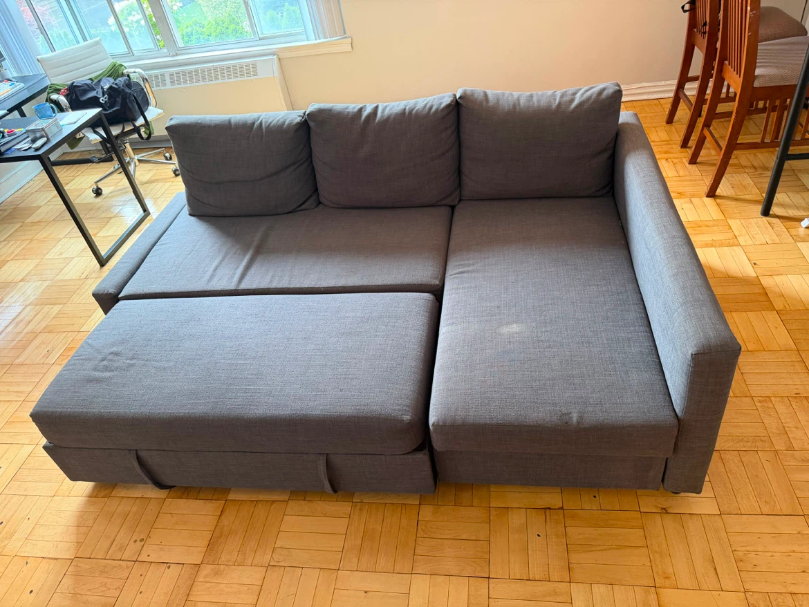 IKEA FRIHETEN Corner Sofa-Bed with Storage – Skiftebo Dark Gray - photo 3