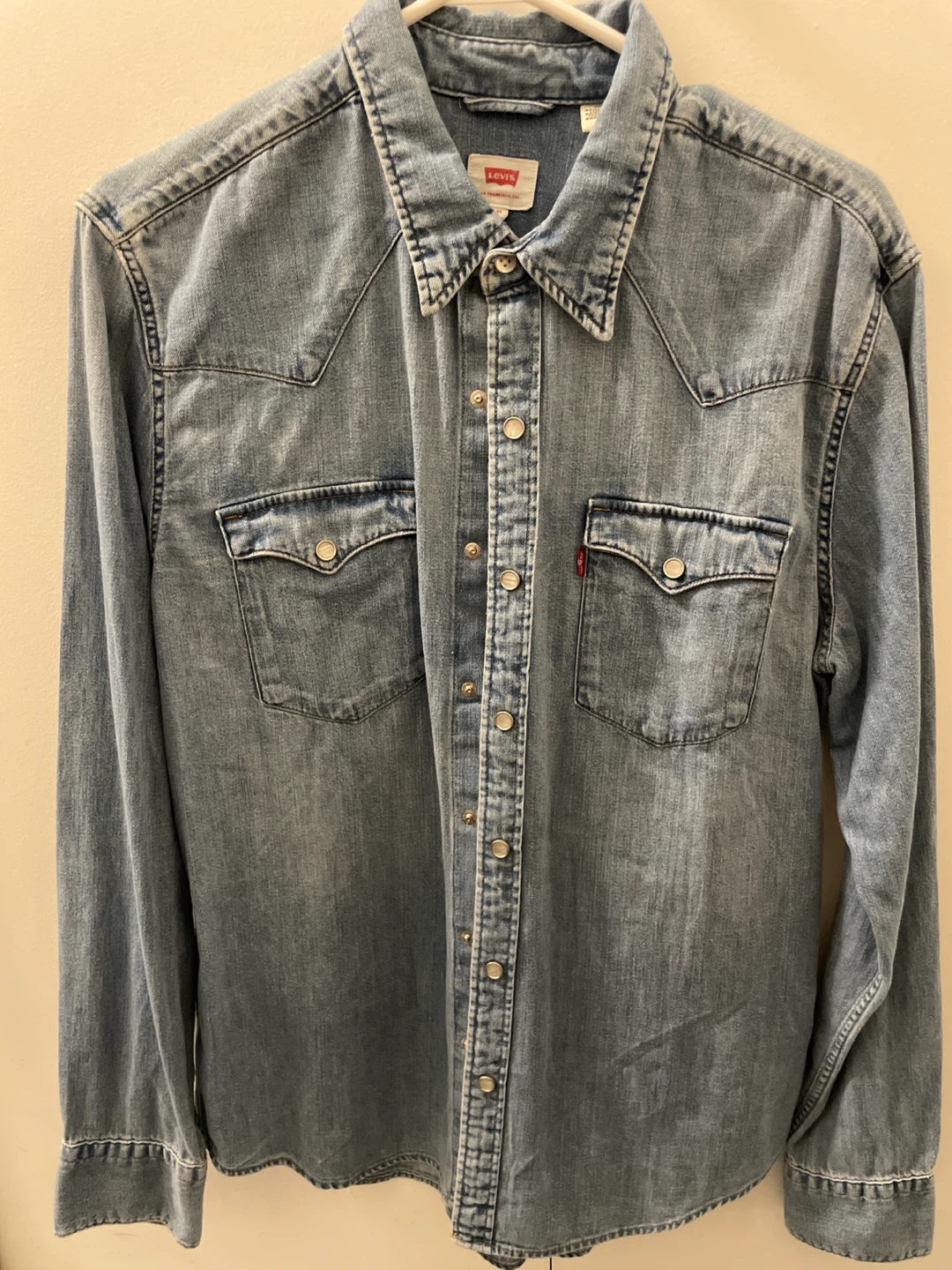 Levi's Denim Western Shirt - Size Medium
