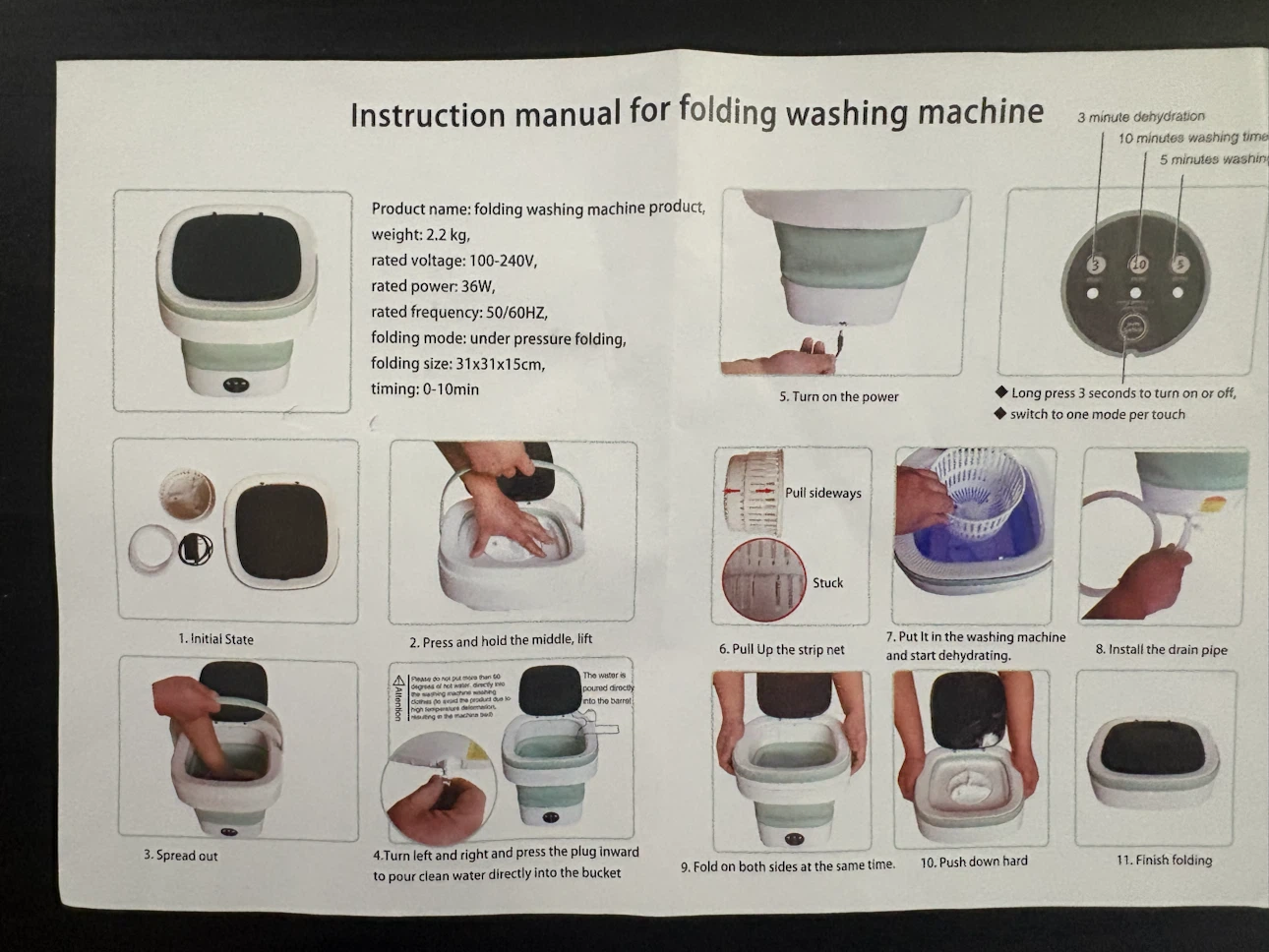 Folding Washing Machine - photo 2