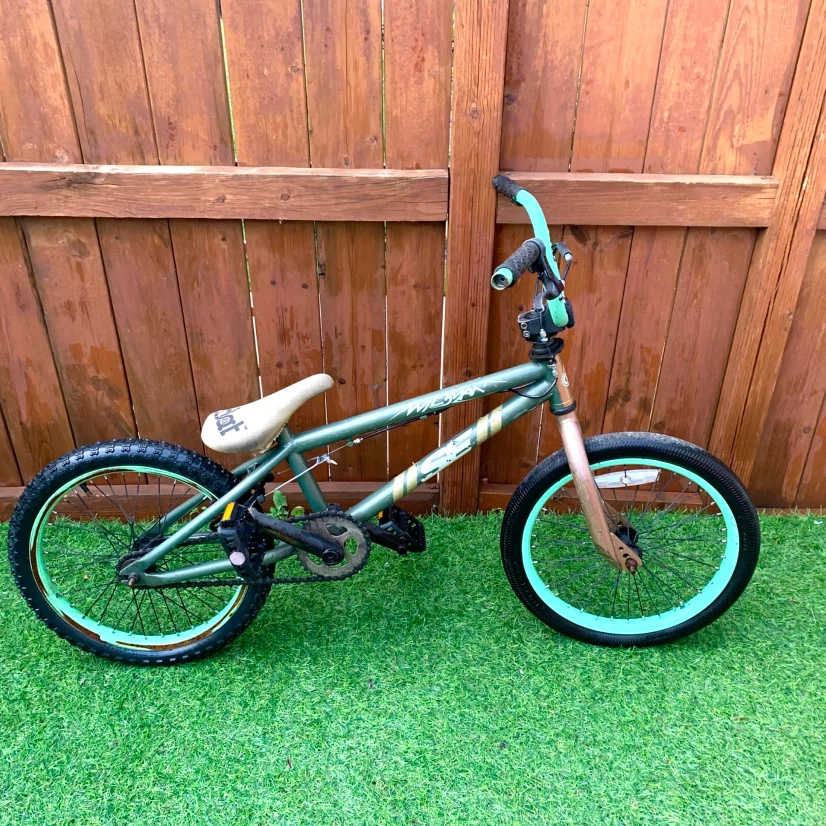 Green BMX Bike Freestyle Bicycle Older Youth Adult Stunt Bike - photo 2