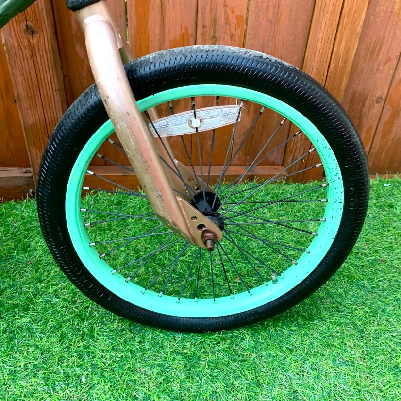 Green BMX Bike Freestyle Bicycle Older Youth Adult Stunt Bike - photo 5