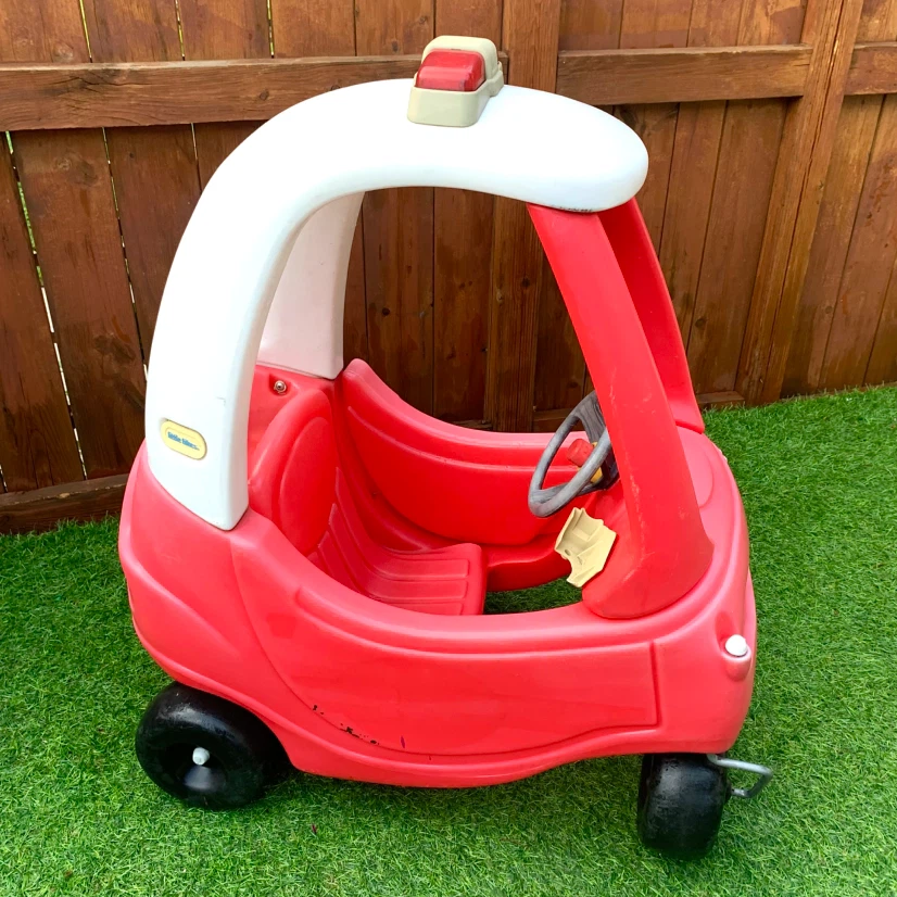 Kids Ride On Toy Car Red White Outdoor Toddler Push Play Car - photo 2