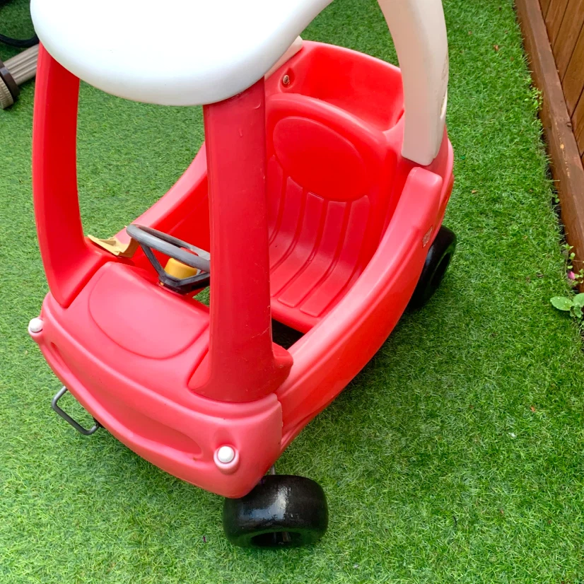 Kids Ride On Toy Car Red White Outdoor Toddler Push Play Car - photo 4