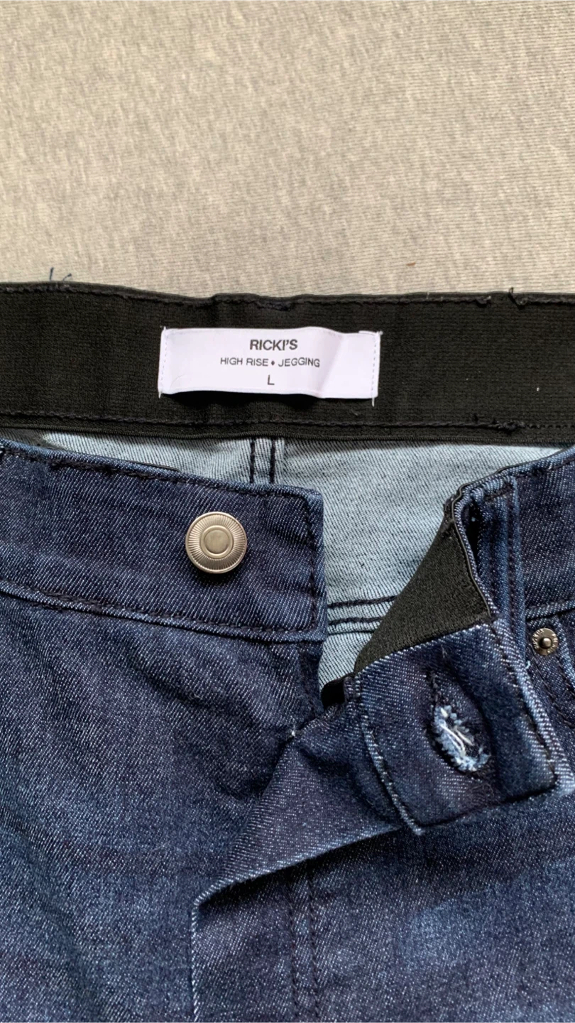 Ricki's High Rise Joey Jegging Dark Blue ~ Size L - photo 3