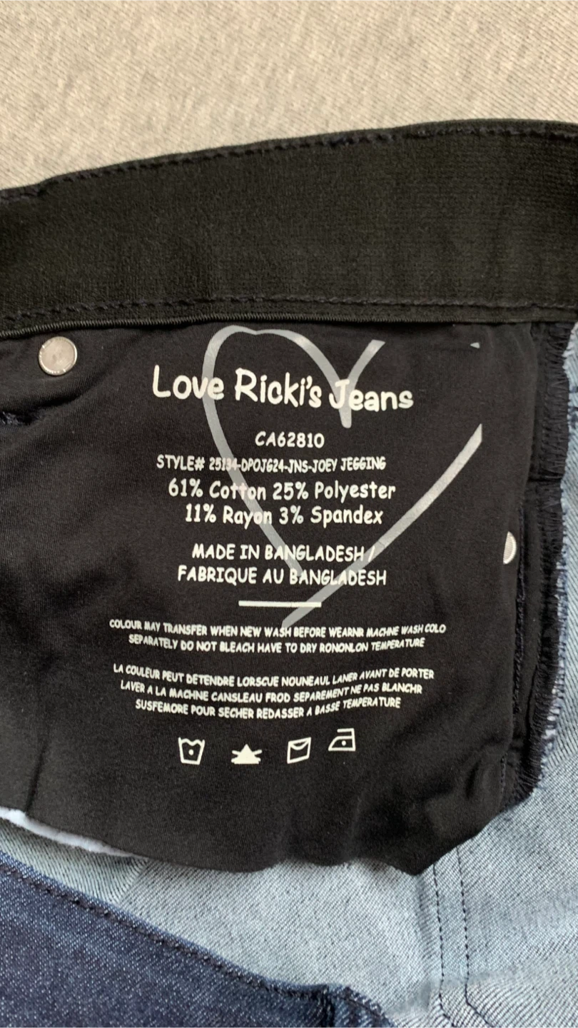 Ricki's High Rise Joey Jegging Dark Blue ~ Size L - photo 4
